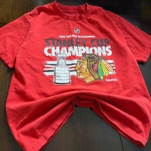 Blackhawk 2013 Stanley Cup Champions Kids XL T-Shirt